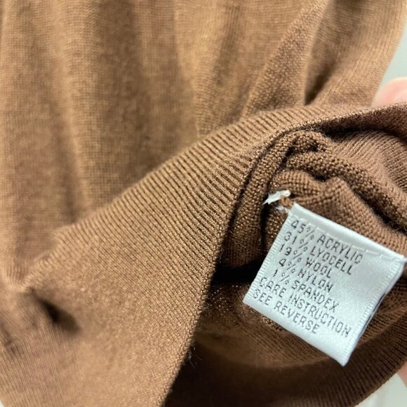 Vintage Jessica Wool Blend Sweater Vest Knit Top Brown – M - Picture 5 of 9